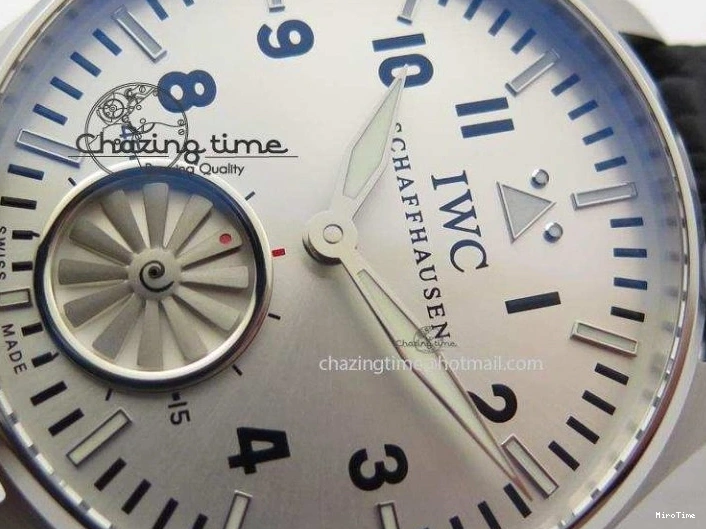 MIROTIME 0524 Big Pilot “Markus Buhler” IW5003 Turbine V6F Best Edition Silver Dial On Leather Strap A Reliable 7315
